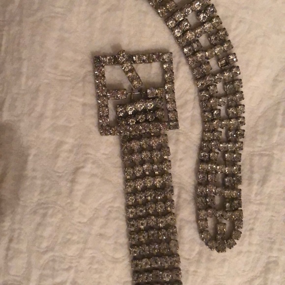 Vintage Rhinestone belt - Picture 2 of 3